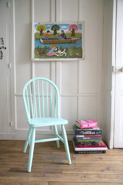 Chaise pastel, vert mint, Madame La Broc