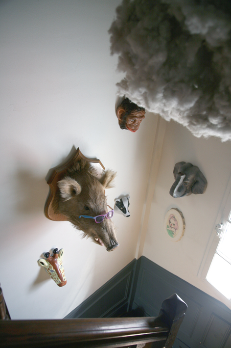 Trophées escalier Madame La Broc