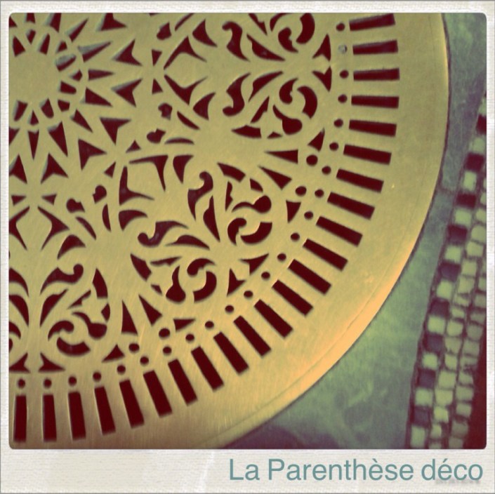 Détail du sol de la basilique Fourvière à Lyon