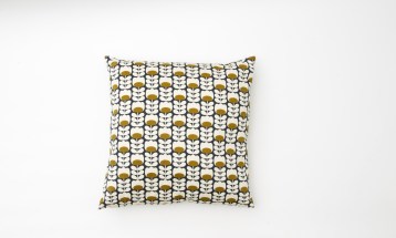 Orla Kiely - Coussin imprimé bleu, 40x40cm - 20e